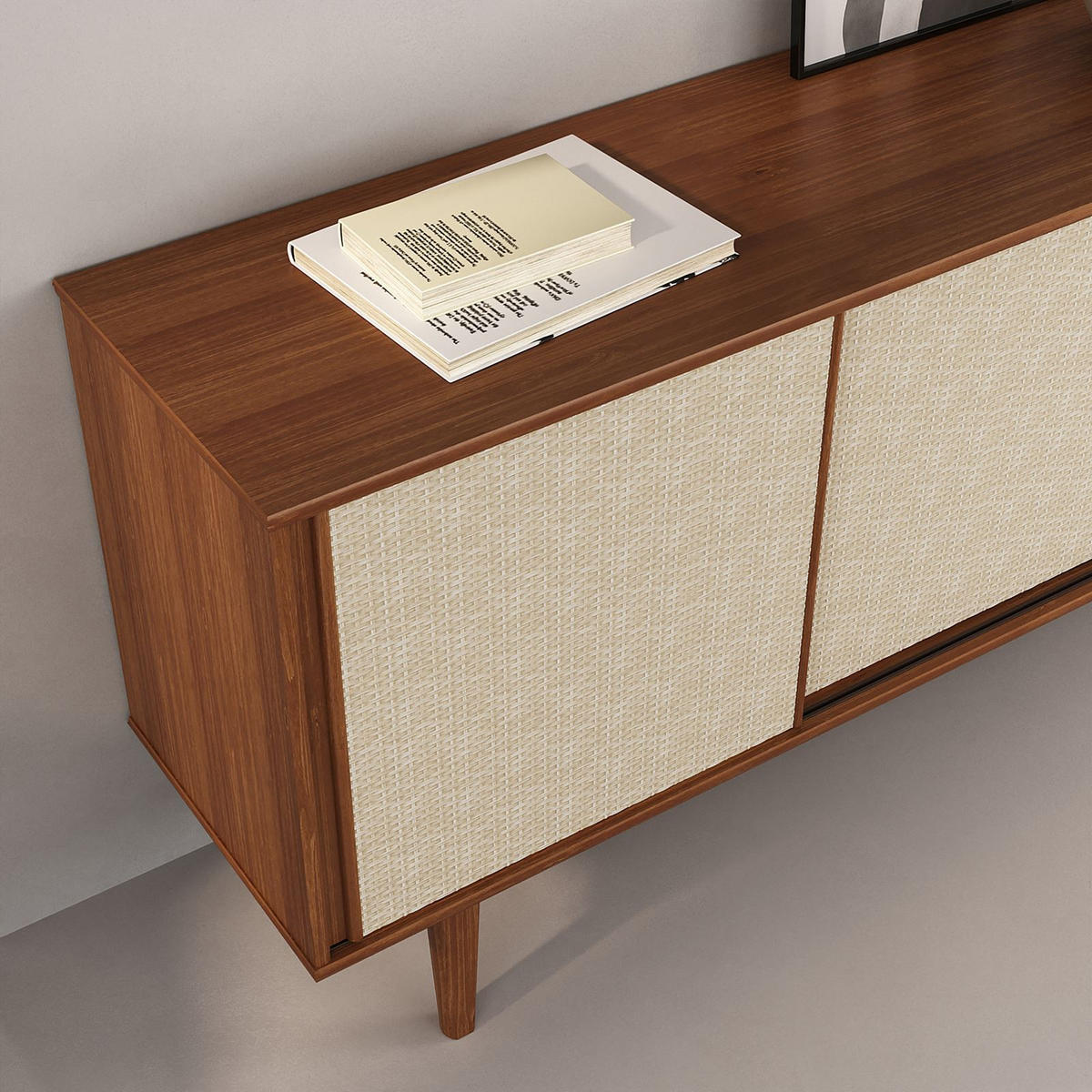 SIDEBOARD SIMONA - Kastanienfarben, Holz (175/76/41cm) - IDIMEX