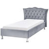 BETT 90/200cm Grau Metz - Grau, Textil (90/200cm) - Beliani
