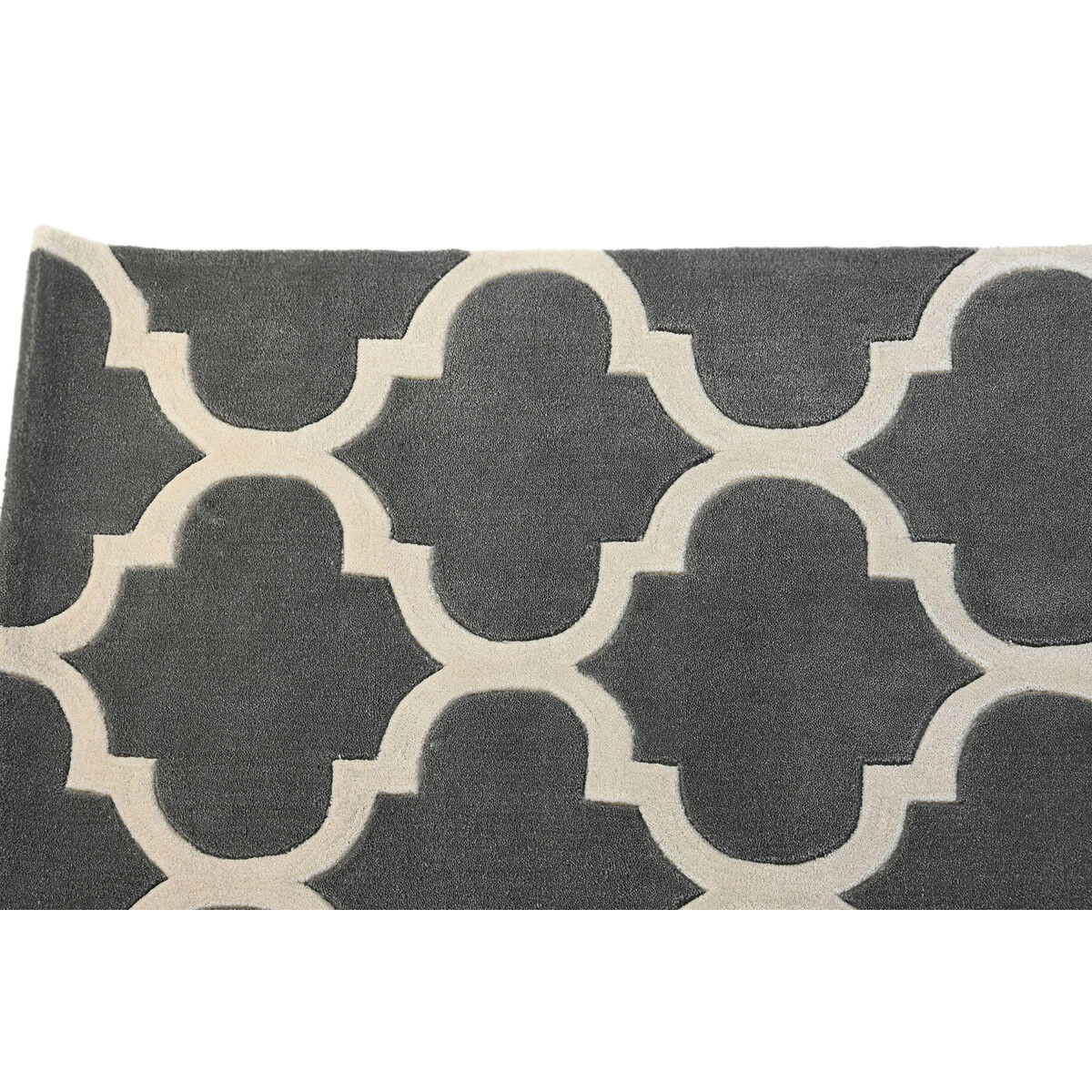 TEPPICH 160 x 230 x 2 cm Grau Polyester Ethnisch - Grau, Kunststoff (160/230cm) - DKD Home Decor