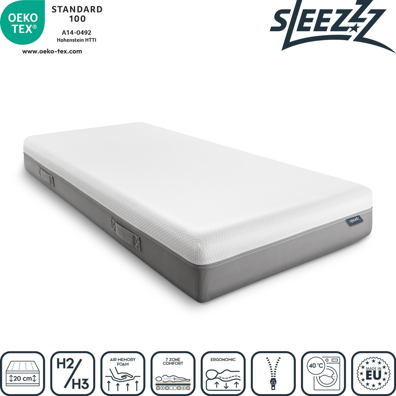 VISCOMATRATZE Premium 80x200 cm - Weiß, Textil (80/200cm) - Sleezzz