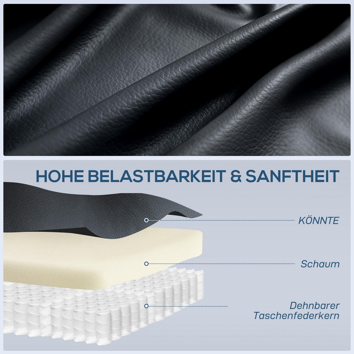 MASSAGESESSEL DE-06425 Wärme- & Liegefunktion, 145° neigbar Schwarz - Schwarz, Metall (85/100/97cm) - ComfortXL