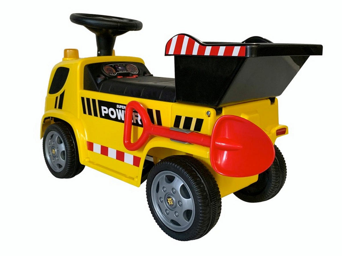 KINDER RUTSCHAUTO Straßen-Truck gelb - Gelb, Kunststoff (83/28/48cm) - TPFLiving
