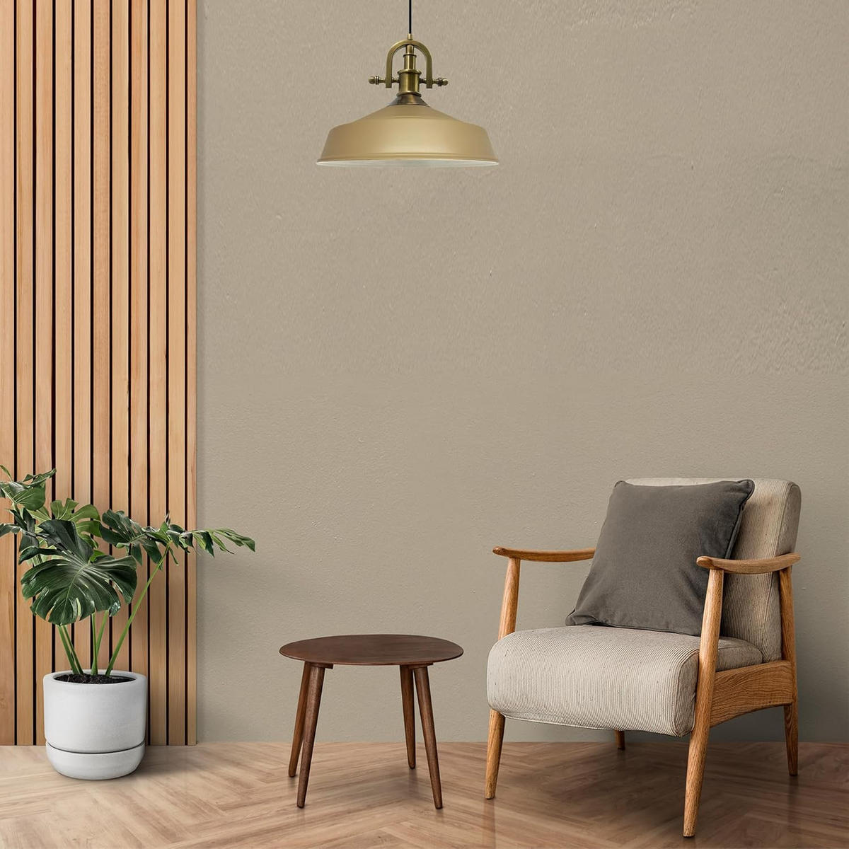 PENDELLEUCHTE Asletl-Marine - Beige, Metall (41/41/28cm) - Bamyum