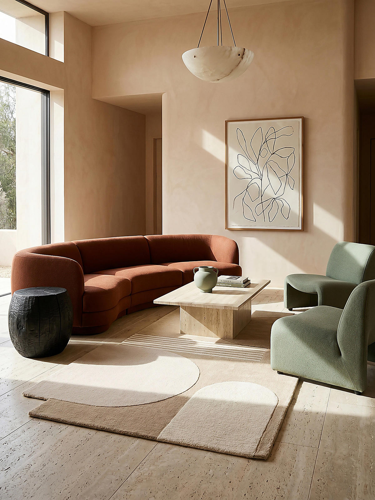 TEPPICH aus Wolle HALLEIN in Natur, geometrisch-abstrakt, 200 x 290 cm - Beige, Textil (200/290cm) - KADIMA DESIGN