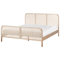 BETT mit Lattenrost 180/200 cm Kiefernholz Hellbraun Gonfaron - Hellbraun, Holz (180/200cm) - Beliani