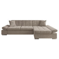 ECKSOFA Malwi, Seite: Rechts - Taupe, Holz/Textil (278/161cm) - MIRJAN24