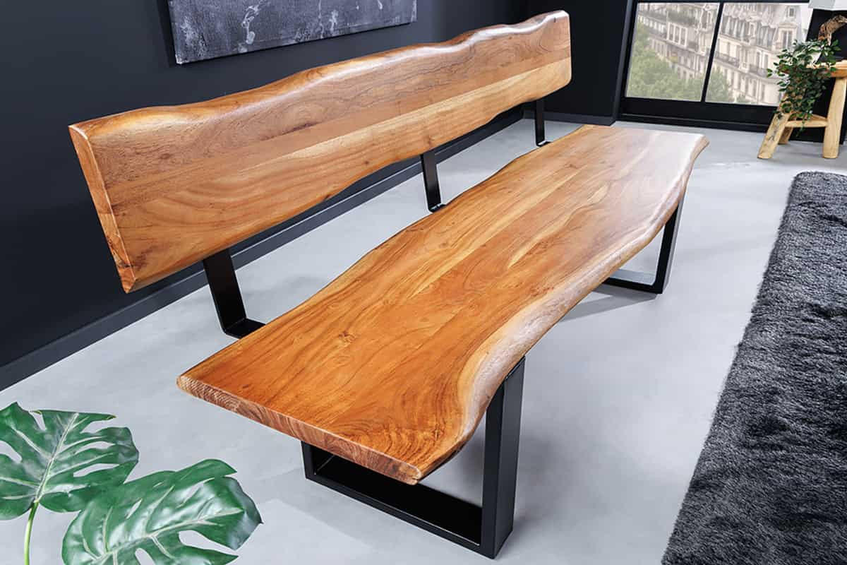 BANK MAMMUT Akazie Natur 200cm - Braun, Holz (200/84/55cm) - riess-ambiente