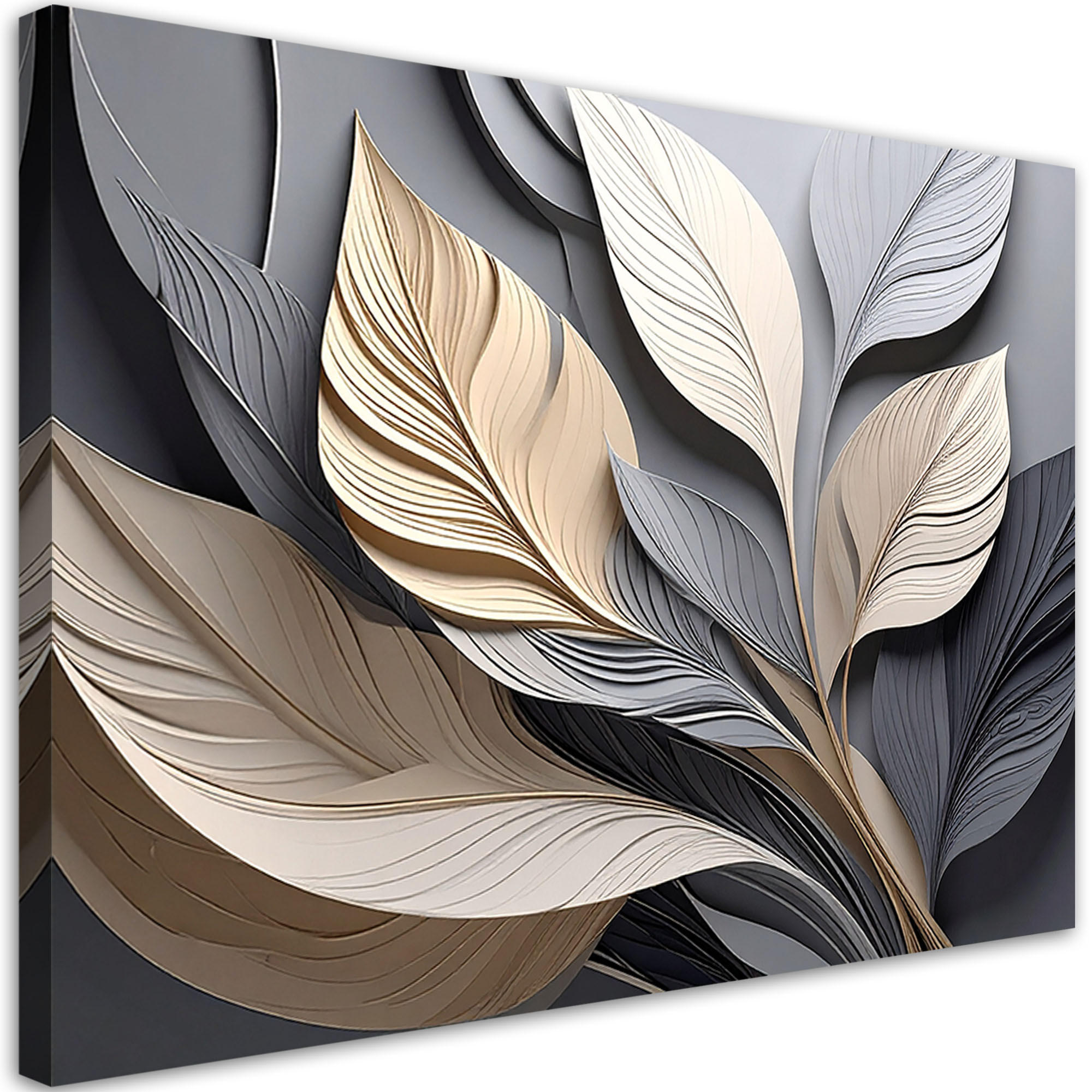 Feeby Leinwandbild, Grau 60x40 cm