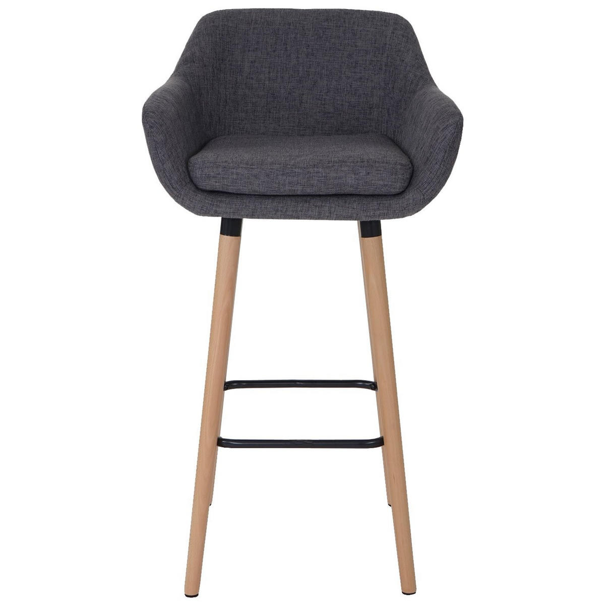 BARHOCKER Grau 2er-Set - Grau, Textil (53/99/45cm) - MCW