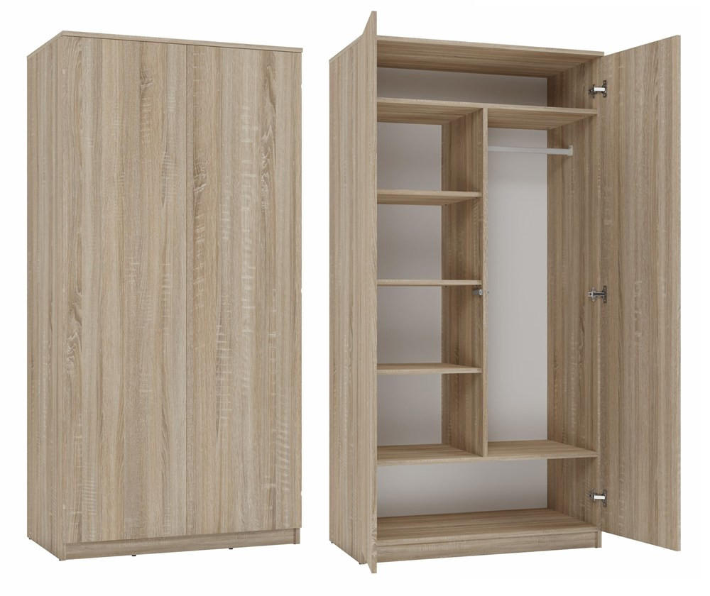 KLEIDERSCHRANK Sonoma 90/180/50 - Sonoma Eiche, Holzwerkstoff (90/180/50cm) - RAUMHIRSCH FURNITURE
