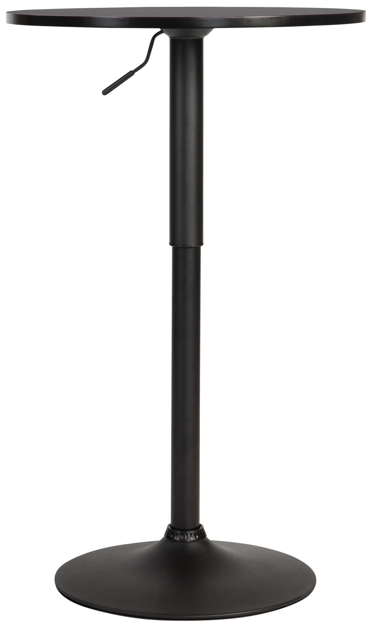 STEHTISCH rund 60 cm Holz schwarz/schwarz - Schwarz, Holz/Metall (60/60/85cm) - CLP
