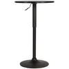 STEHTISCH rund 60 cm Holz schwarz/schwarz - Schwarz, Holz/Metall (60/60/85cm) - CLP