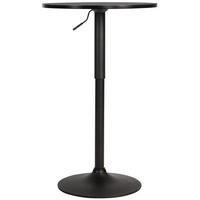 STEHTISCH rund 60 cm Holz schwarz/schwarz - Schwarz, Holz/Metall (60/60/85cm) - CLP