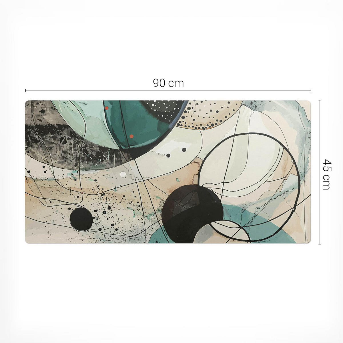 SCHREIBTISCHUNTERLAGE 90x45 cm Türkis - Türkis, Kunststoff (1.6/90/45cm) - Wallfluent