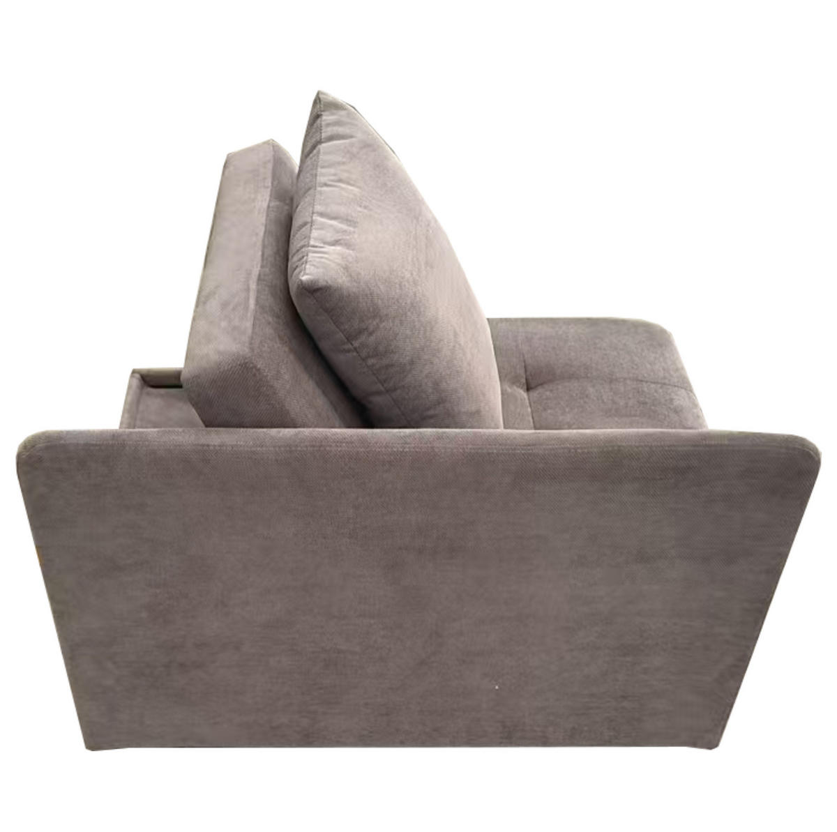SCHLAFSOFA 3-in-1 mit verstellbarer Rückenlehne 177 x 68 cm Leinen Grau - Grau, Metall (68/65/177cm) - Meubliv