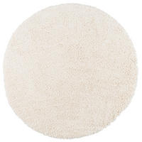 HOCHFLOR LANGFLOR SHAGGY TEPPICH LUXURY RUND - Ecru, Textil (80/80cm) - Pergamon