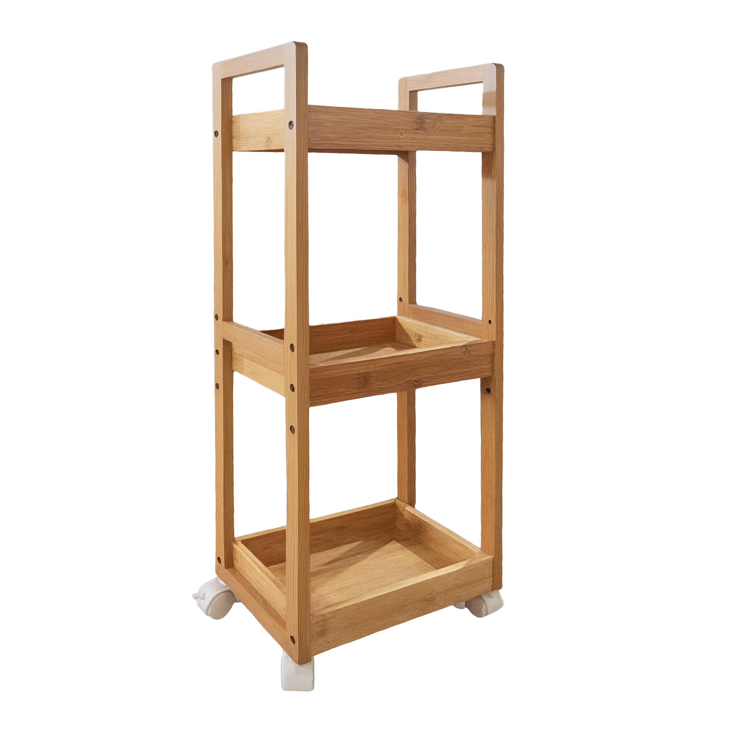 CARUCIOR Natural bambus 3 rafturi 80 cm