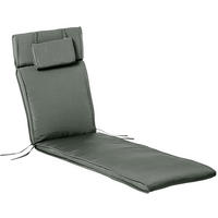 LIEGENAUFLAGE aus Polyester 198x53x5 cm Grau mit abnehmbarem Bezug - Grau, Textil (53/5/198cm) - Modfu