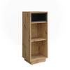 MIDISCHRANK Beatrice Artisan Eiche/Anthrazit 38 x 93 cm mit 3 Fächern - Anthrazit/Eiche Artisan, Holzwerkstoff (38/93/30cm) - Vicco