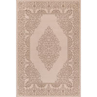 TEPPICH Kurzflor ERESMA Orient-Medaillon Polyester Beige 160 x 230 cm - Beige, Textil (160/230cm) - KADIMA DESIGN