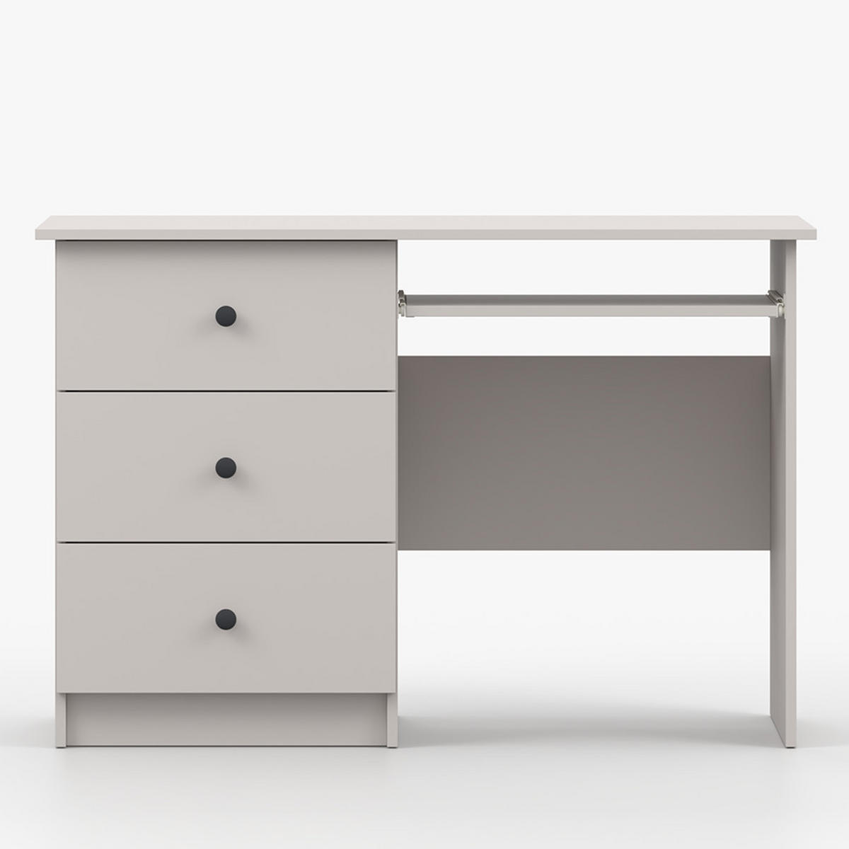 SCHREIBTISCH OLAF I 115/77/53cm Kaschmir, Griff Anthrazit - Kaschmir/Anthrazit, Holzwerkstoff/Metall (115/77/53cm) - imoebel24