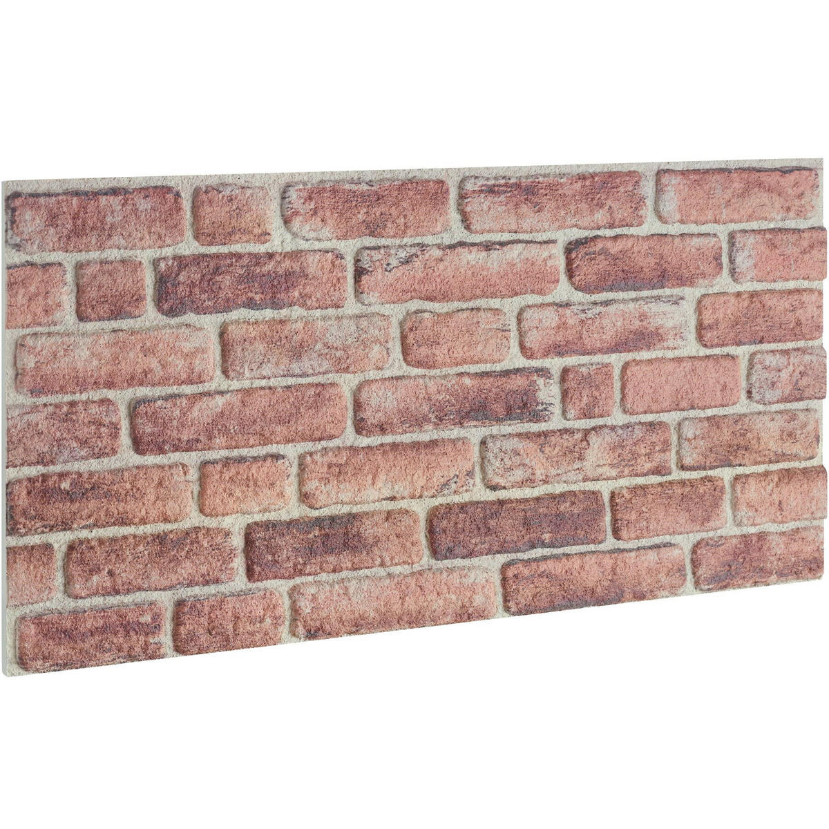 3D-WANDPANEELE , 100 x 50 x 2 cm, 5 m² Abdeckungsfläche, flexibel zuschneidbar, Backstein dunkelrotbraun - Braun, Kunststoff (50/2/100cm) - tectake
