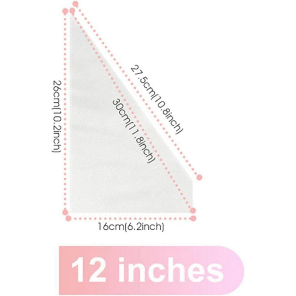 SPRITZBEUTEL 100 Stück Set 27 x 16 cm - Transparent, Kunststoff (27/27/27cm)