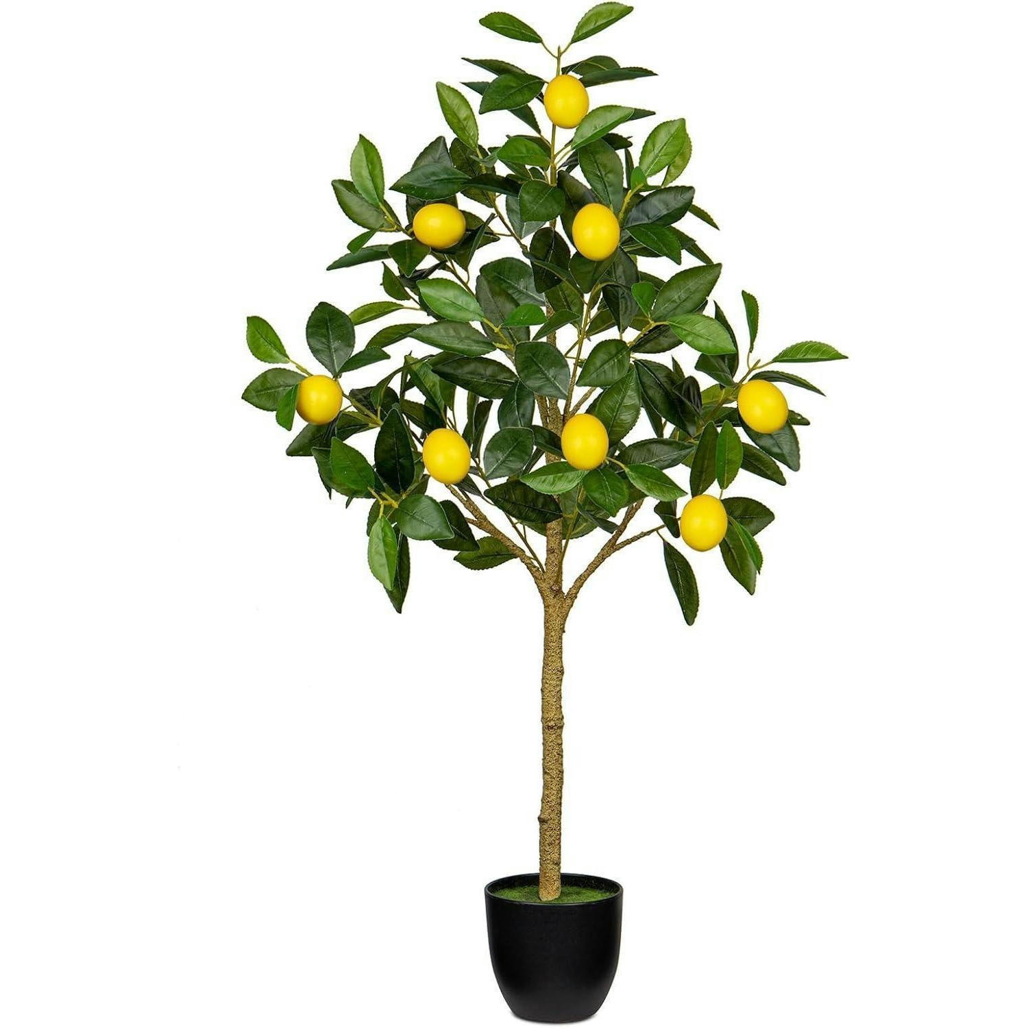 KUNSTPFLANZE Zitronenbaum 90 cm im Topf - Multicolor, Kunststoff (16cm)