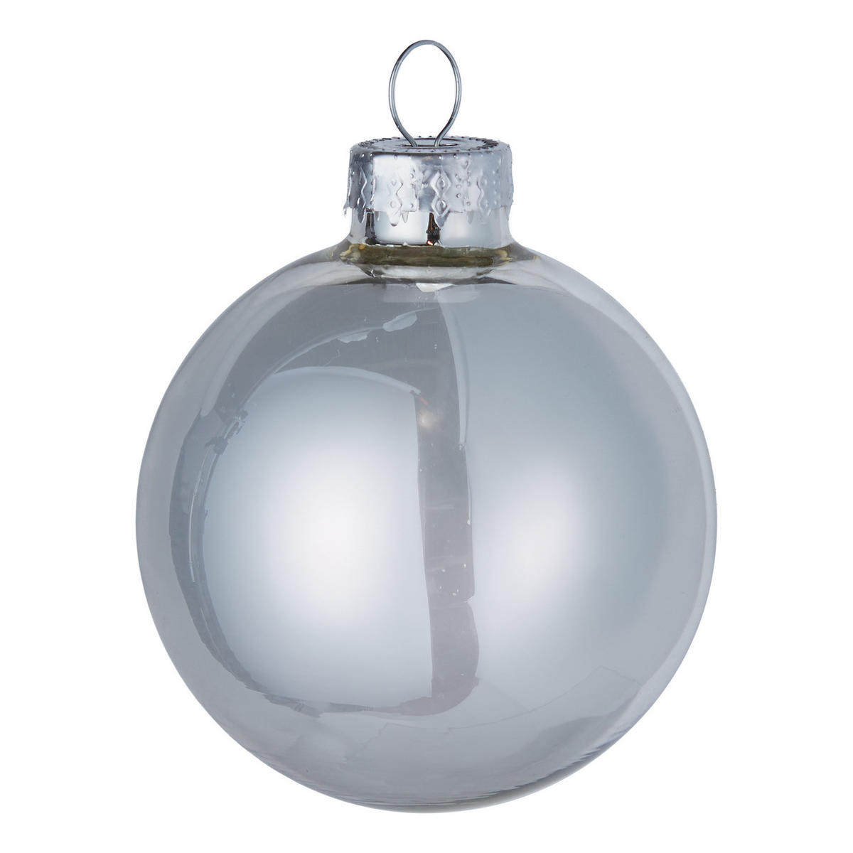 CHRISTBAUMKUGEL (12er-Set) Hang On Kugel Ø6cm - Silberfarben, Glas (6/6/6cm) - Butlers