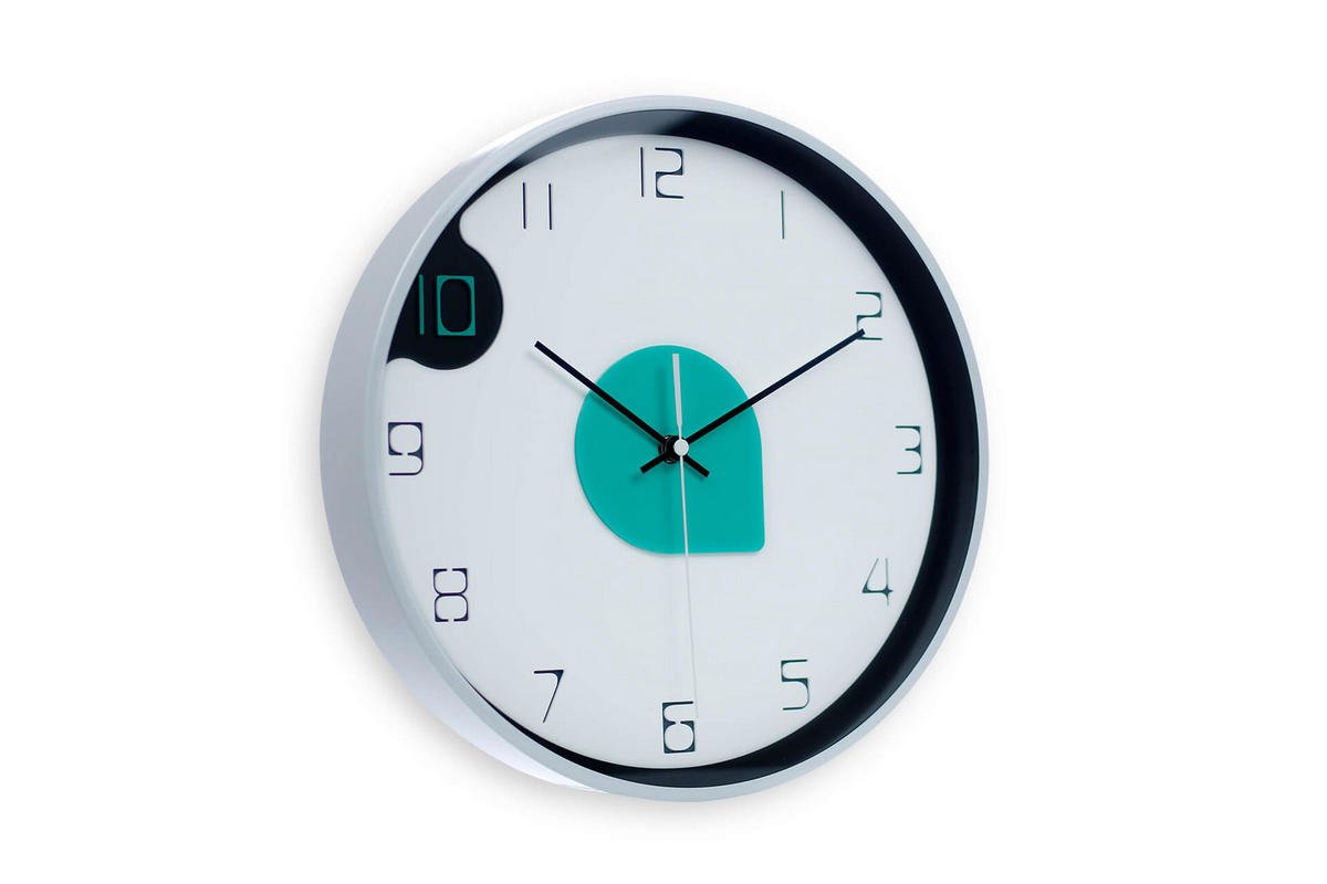 WANDUHR Design Weiß 31/31 cm - Weiß, Holzwerkstoff (1.04/30.5/4cm) - ONZENO