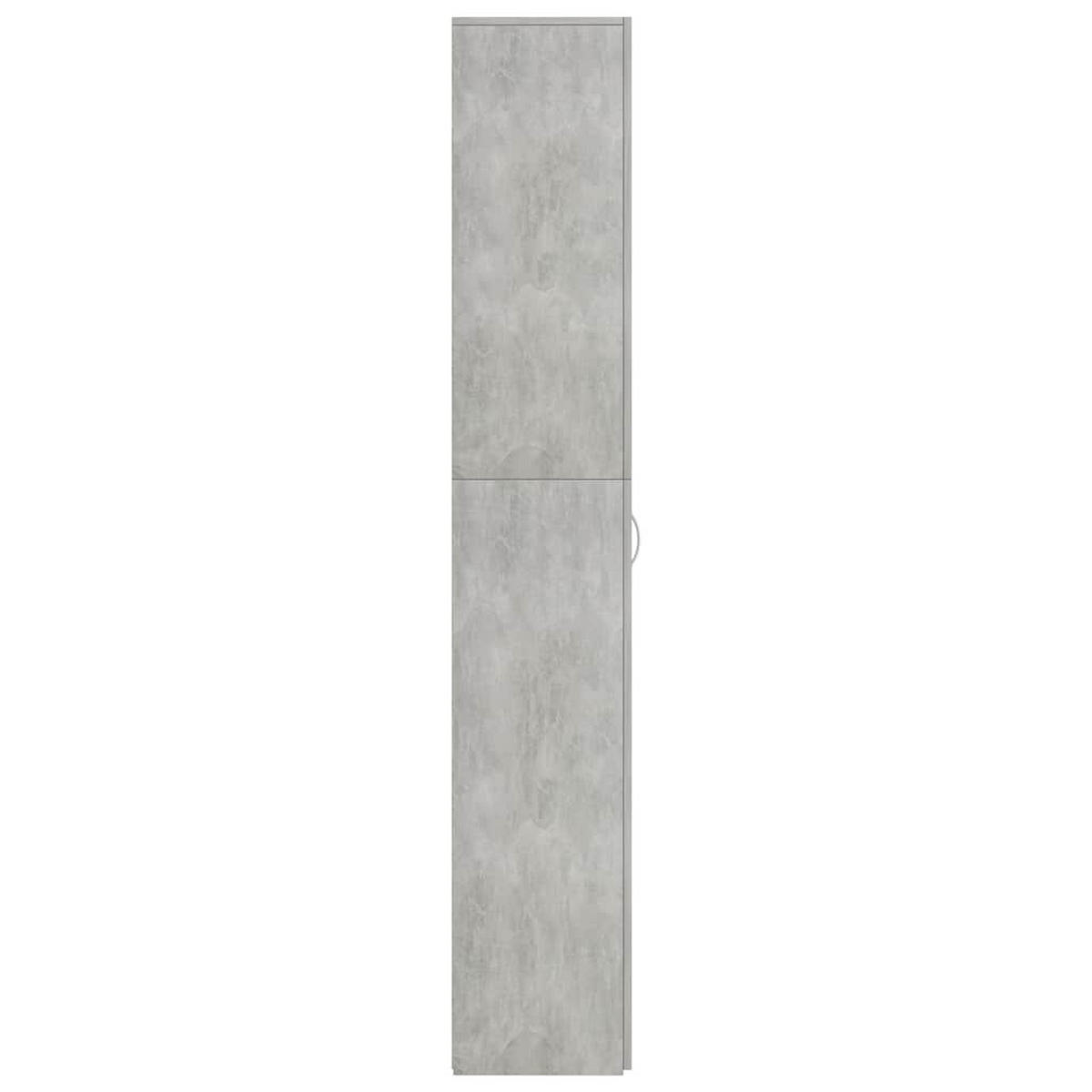 BÜROSCHRANK Betongrau 60/32/190 Cm Holzwerkstoff - Grau, Holzwerkstoff (32/190/60cm) - vidaXL