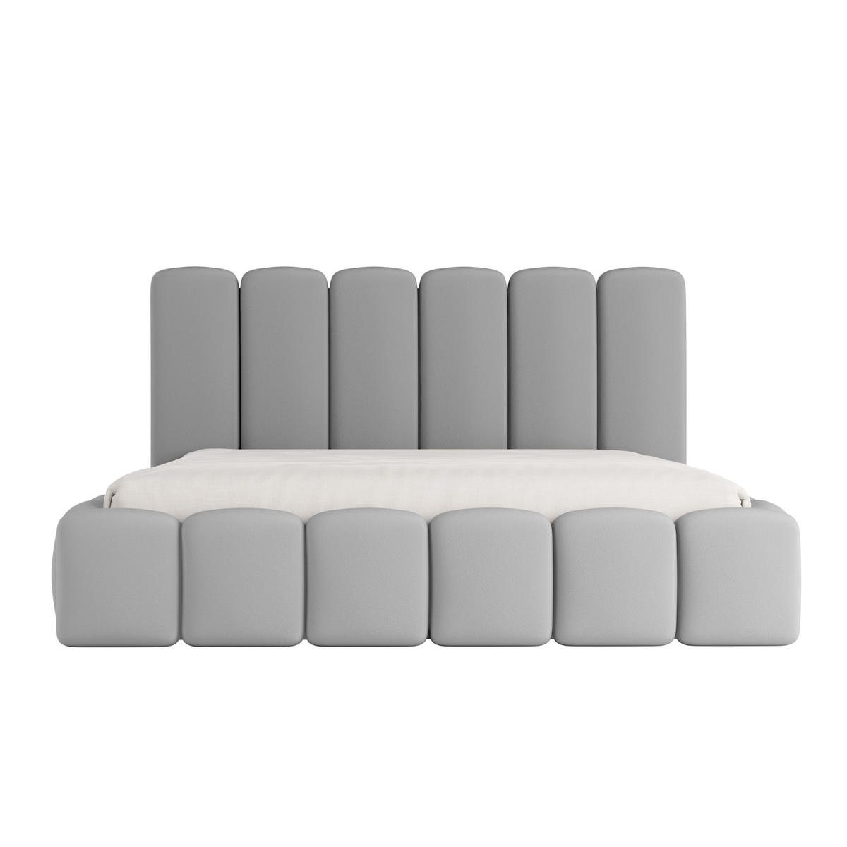 POLSTERBETT Doppelbett Svenstorp Hellgrau 140x200 cm - Hellgrau, Textil (140/200cm) - Meblito