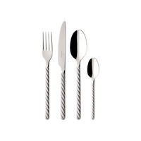 TAFELBESTECK Montauk silber 24er Set - Silberfarben, Metall - Villeroy & Boch