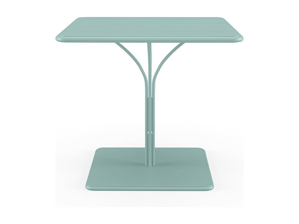 GARTENTISCH - L. 80 cm - Metall - Mandelgrün - MIRMANDE von MYLIA - Grün, Metall (80/80/75cm) - Vente-Unique