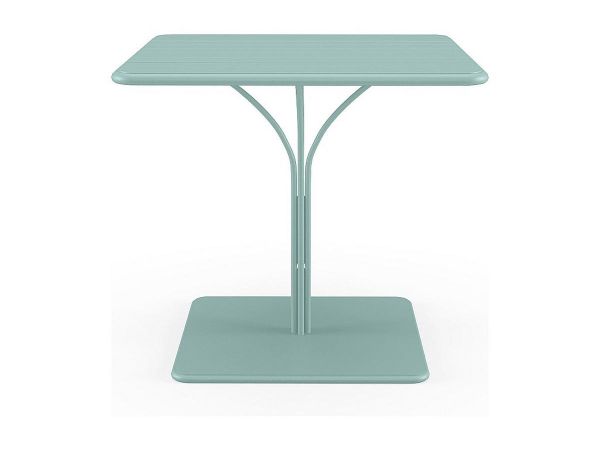 GARTENTISCH - L. 80 cm - Metall - Mandelgrün - MIRMANDE von MYLIA - Grün, Metall (80/80/75cm) - Vente-Unique