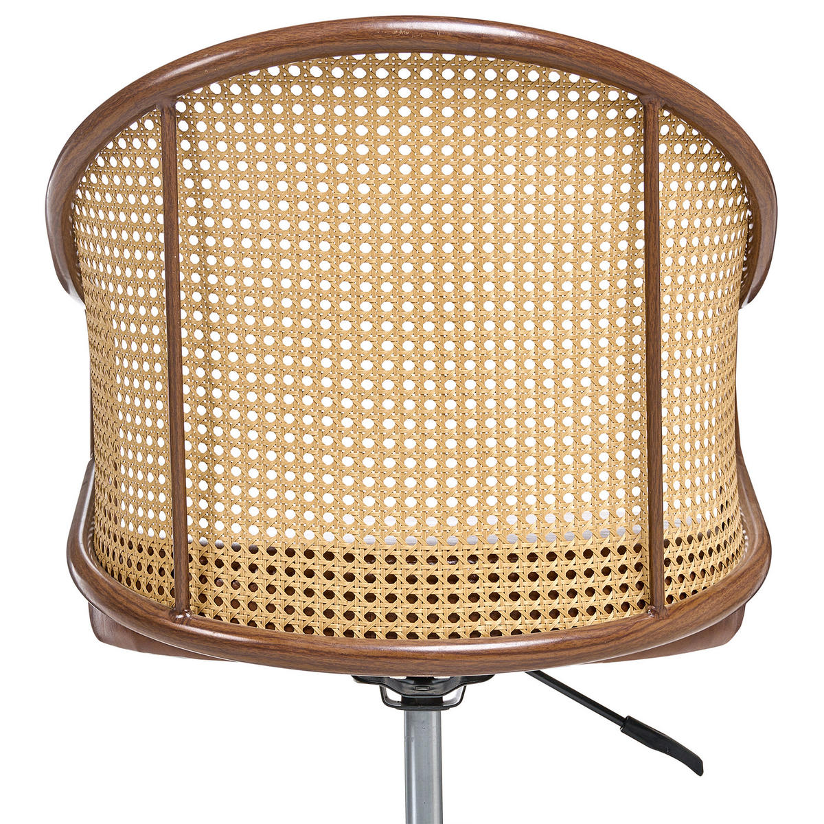 SCHREIBTISCHSTUHL Kunstleder Braun Redding - Braun, Kunststoff (50/77/50cm) - Beliani