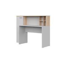 SCHREIBTISCH Weiß, Sonoma Eiche 153/116/54 - Weiß/Sonoma Eiche, Holzwerkstoff (54/153/116cm) - RAUMHIRSCH FURNITURE