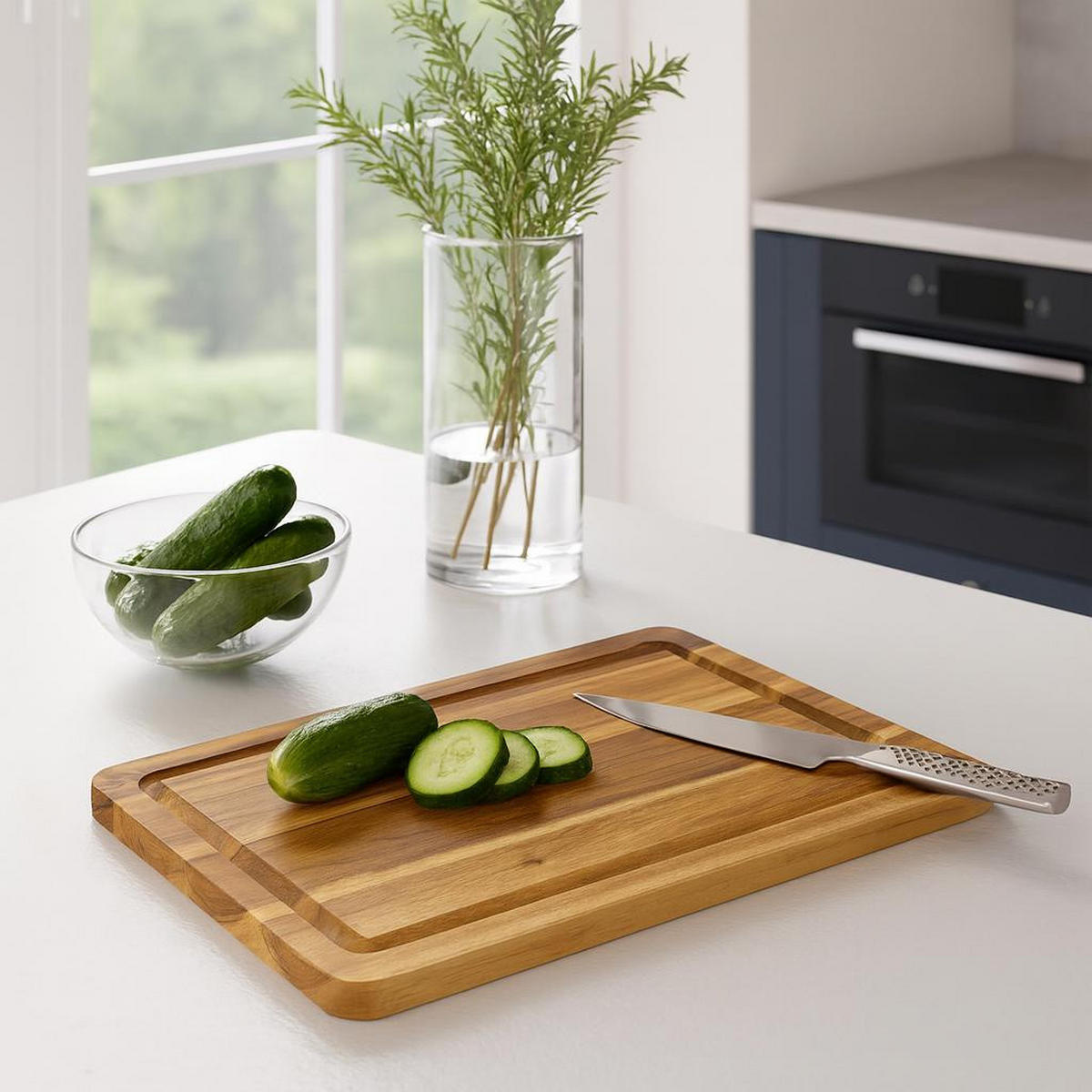 SCHNEIDEBRETT aus Akazie 30/20/1,5 cm - Braun, Holz (20/30cm) - Kesper