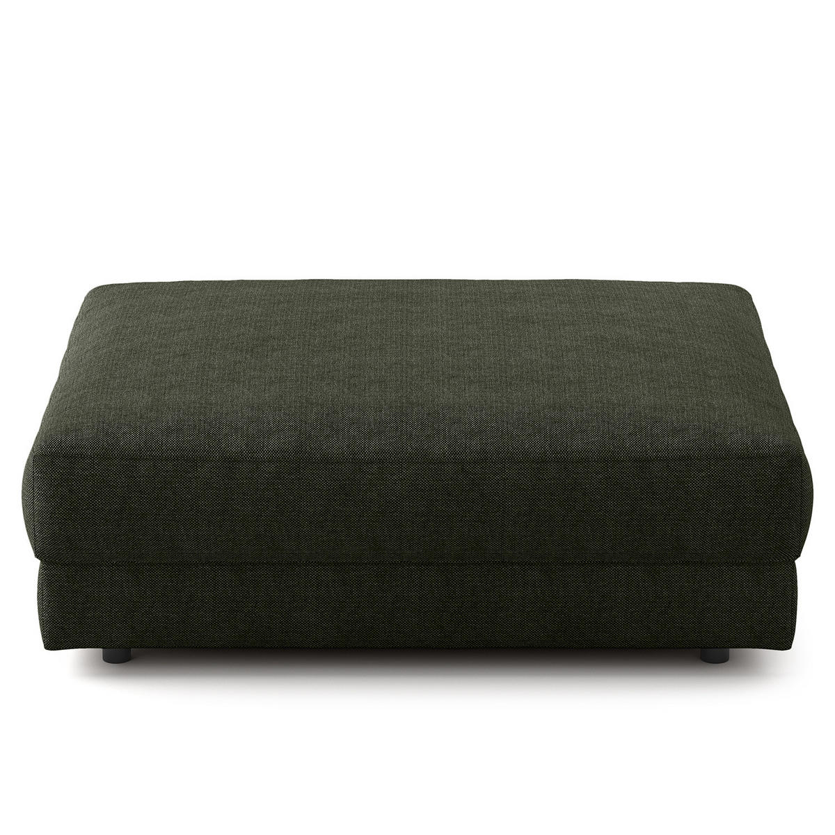 POLSTERHOCKER - Schwarz/Grau, Kunststoff/Textil (105/38/117cm) - home24