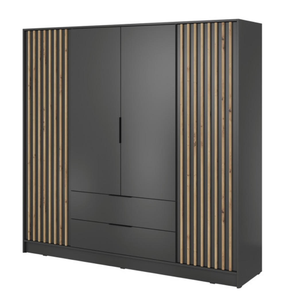 Sepro Meble Schrank Graphit 206x200x51 cm