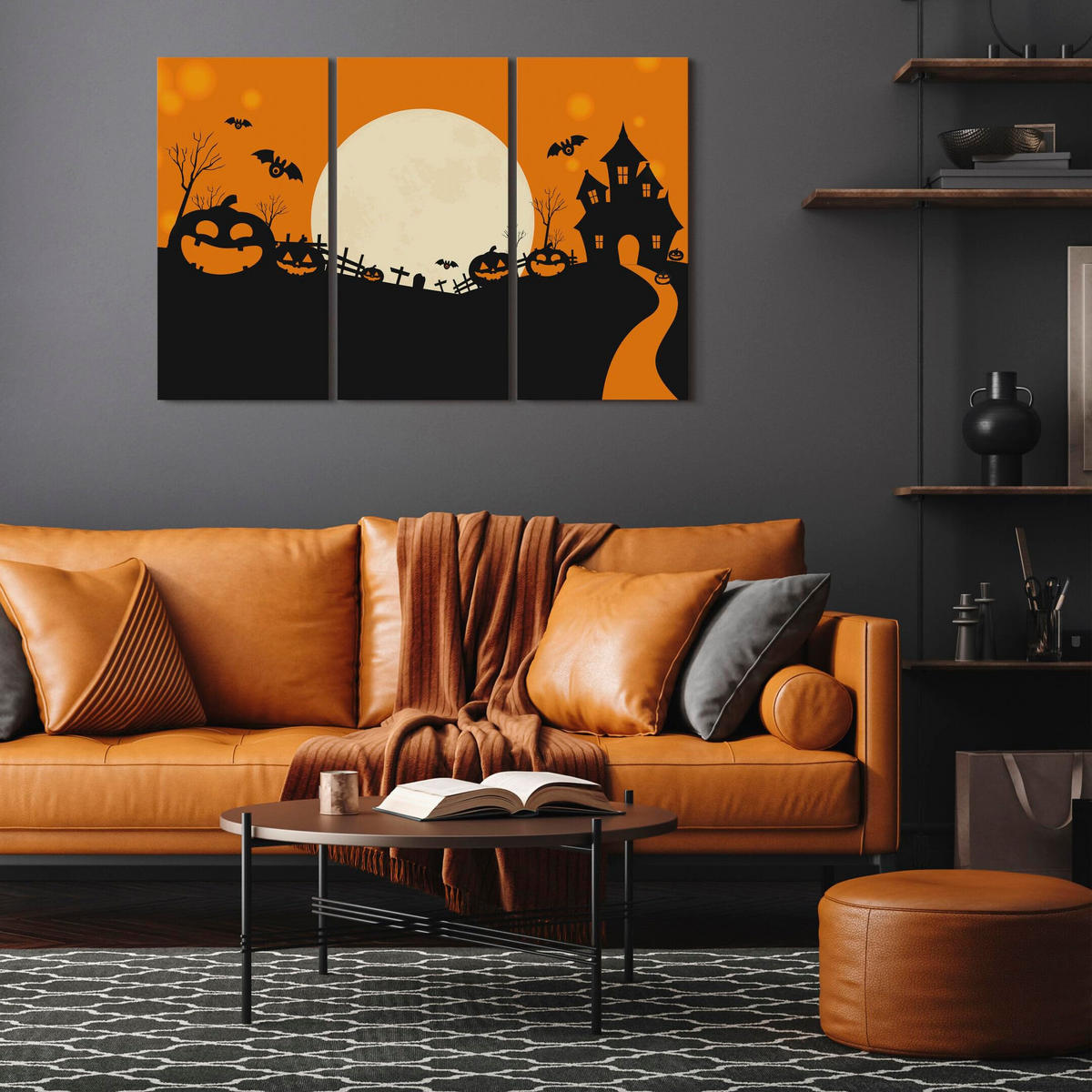 LEINWANDBILD 120x80 cm - Multicolor, Holz (120/80cm) - LUMASOUL