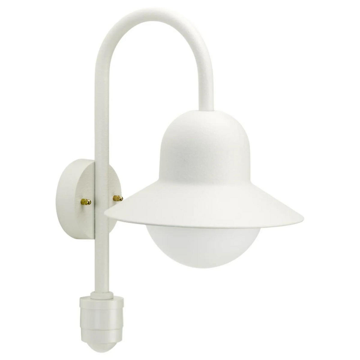 AUSSENLEUCHTE MIT BEWEGUNGSMELDER Weiß - Weiß, Metall (13.5/48/13.5cm) - click-licht