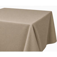 TISCHDECKE Leinenoptik 90/90 cm eckig beige natur - Naturfarben, Kunststoff (90/90cm) - TiborTex