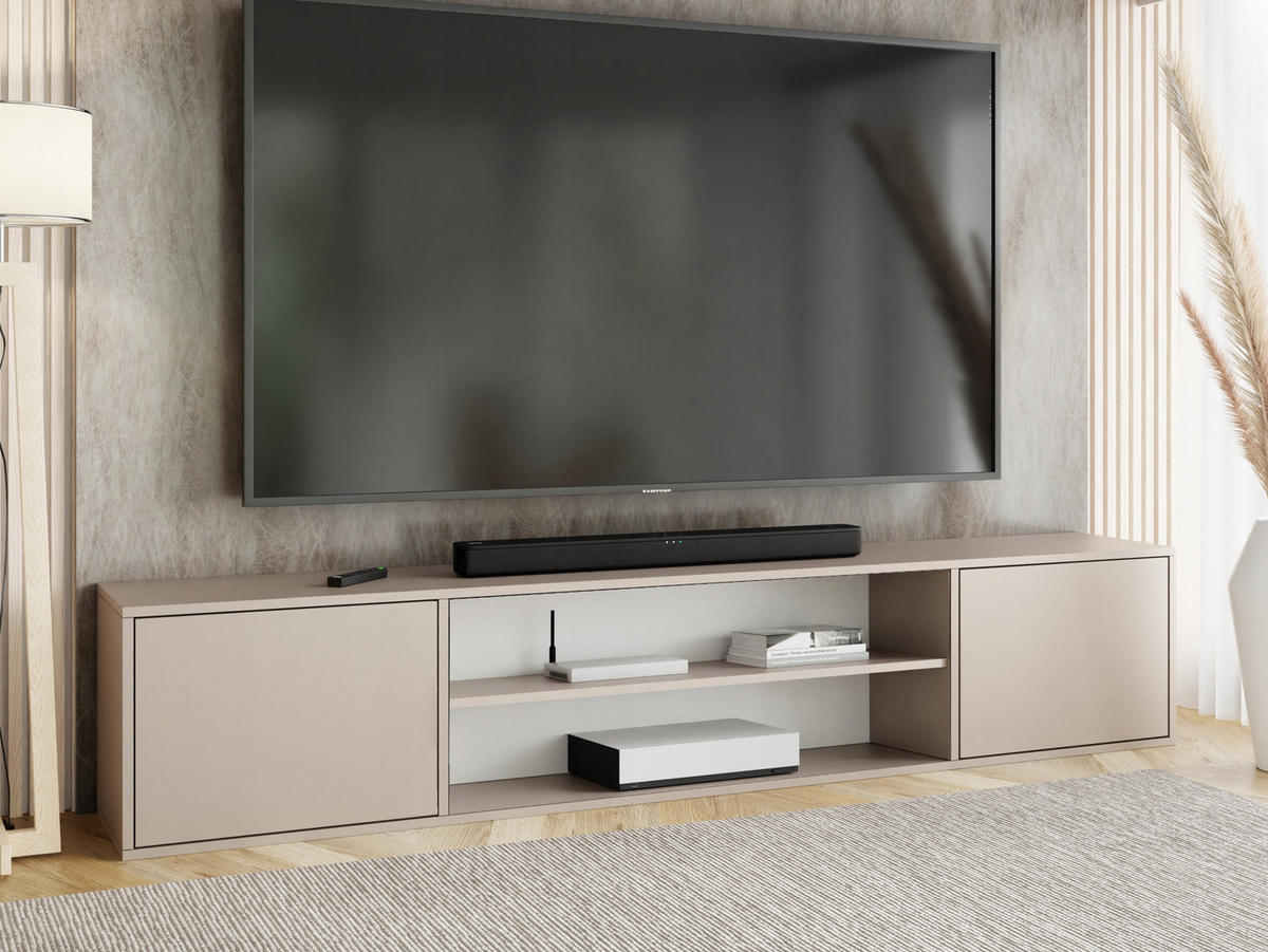 TV-LOWBOARD EDI 4 Kaschmir – 2-türig - Kaschmir, Holzwerkstoff (206.4/42/38.9cm)