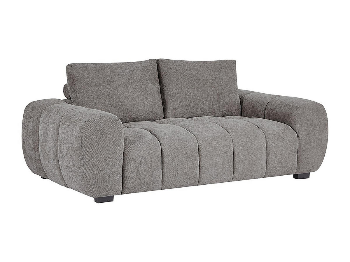 SOFA - 3 Personen - stoff - grau Berenia - Grau, Kunststoff/Textil (196/81/105cm) - Vente-Unique