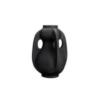 VASE Thiago L SChwarz - Schwarz, Metall (38cm) - Dutchbone