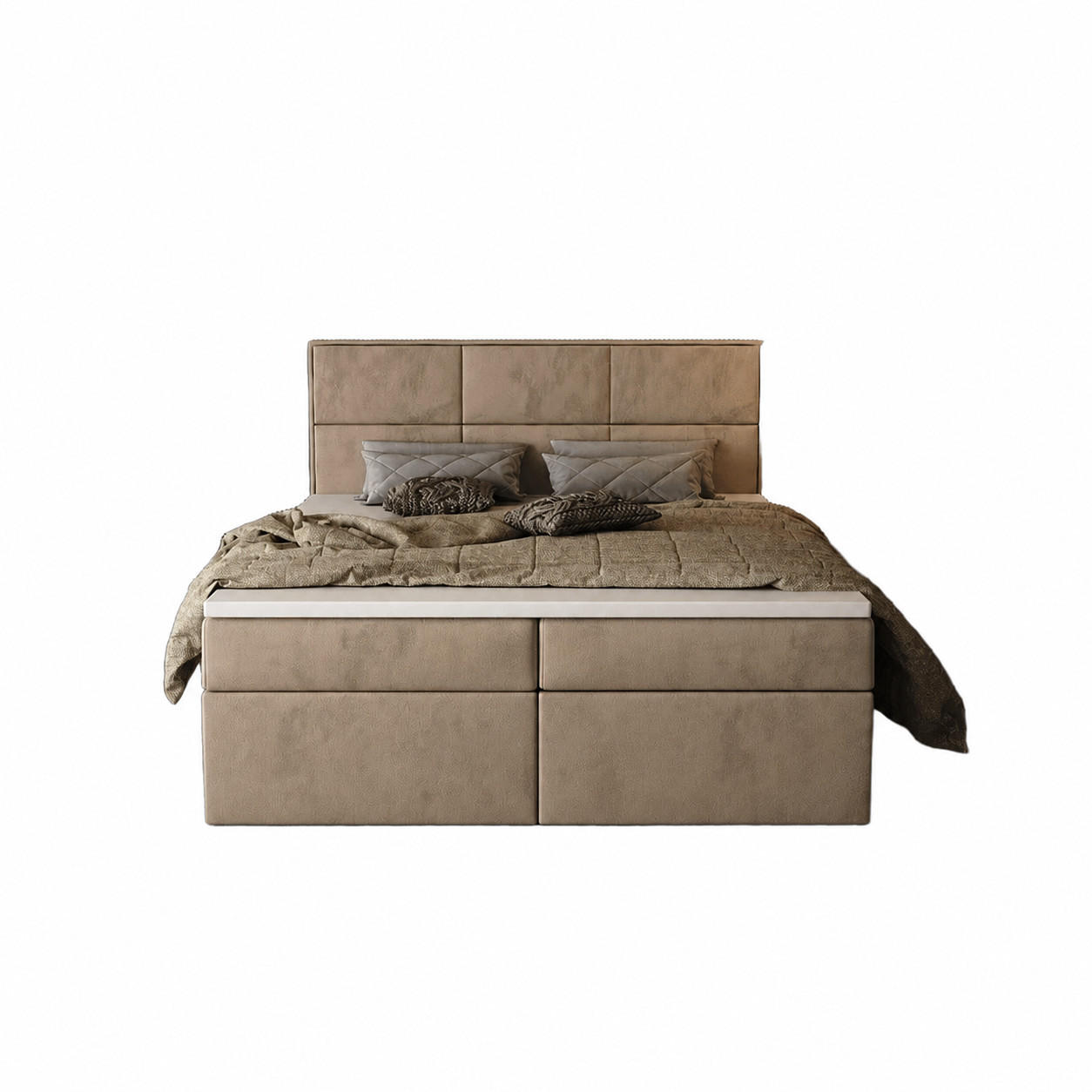 B&B Home Boxbett Beige 160x200 cm