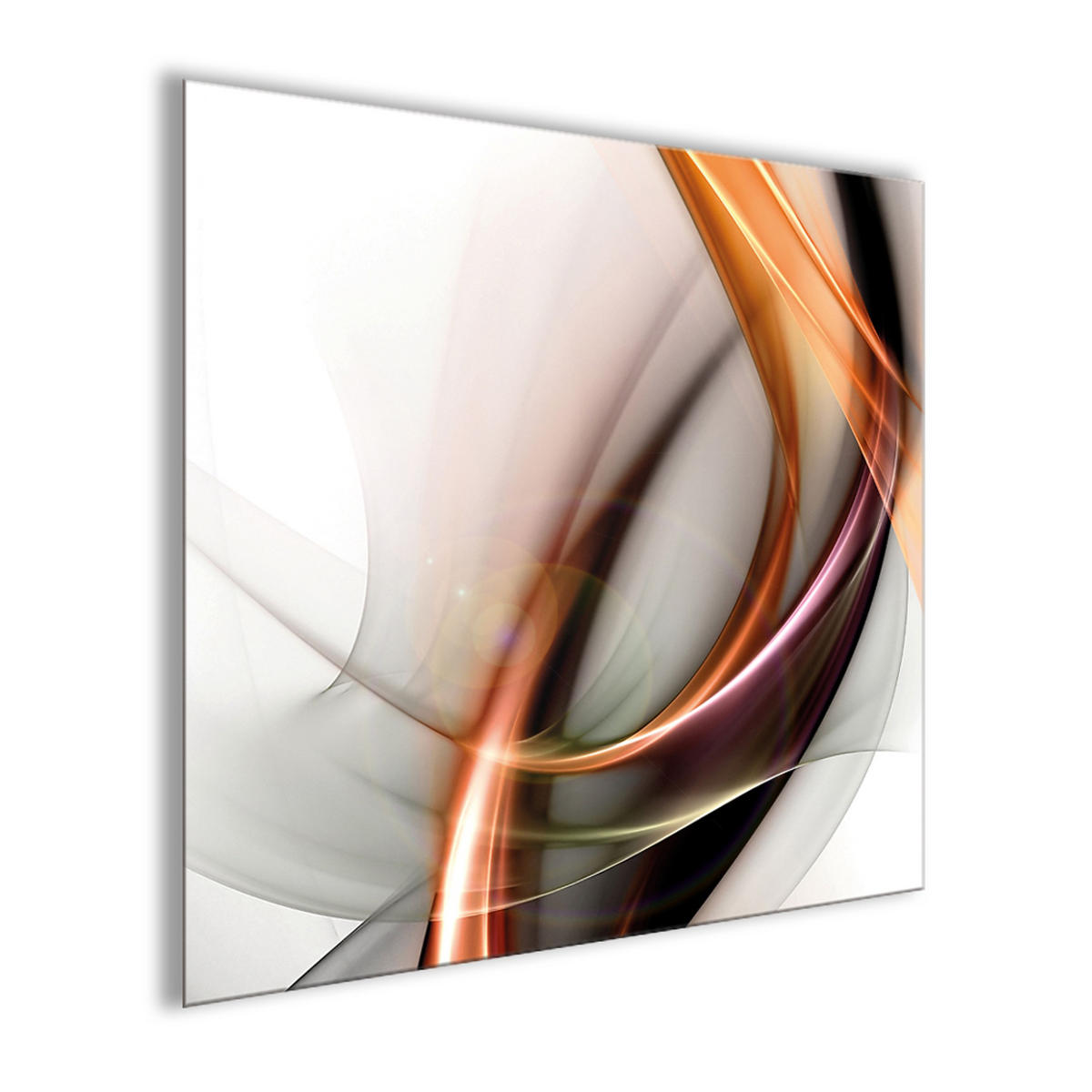 GLASBILD 30×30 cm abstrakt - Orange, Glas (30/30cm) - artissimo