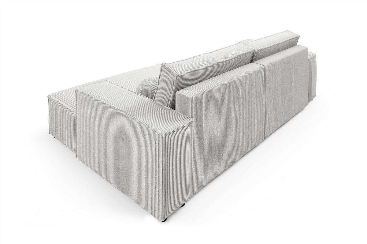 ECKSOFA Corunia Xs - Gelb, Holzwerkstoff/Textil (255/148cm) - Fun Möbel