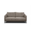 SOFA VILT 2,5-Sitzer, taupe - Taupe/Schwarz, Holzwerkstoff/Kunststoff (202/89/94cm) - Courtois Laville
